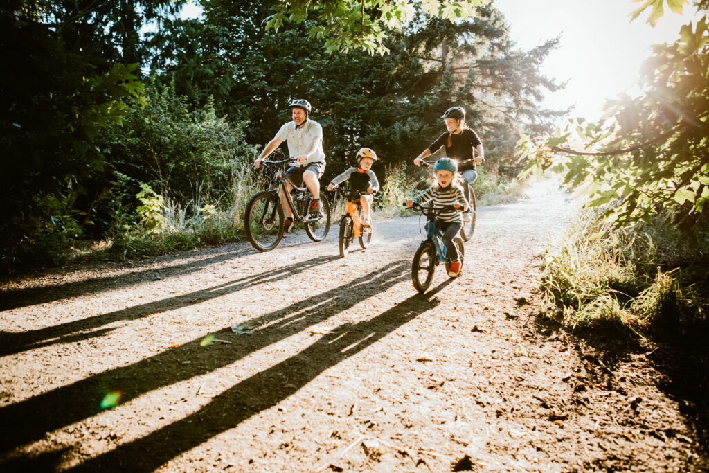 Family in nature together