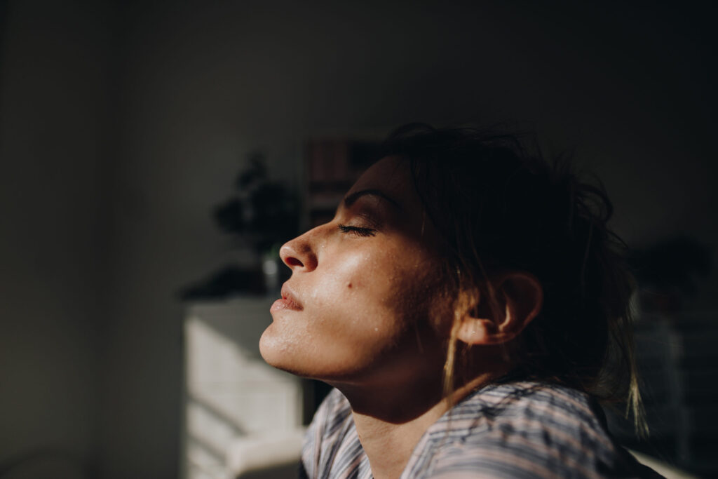 Woman peaceful