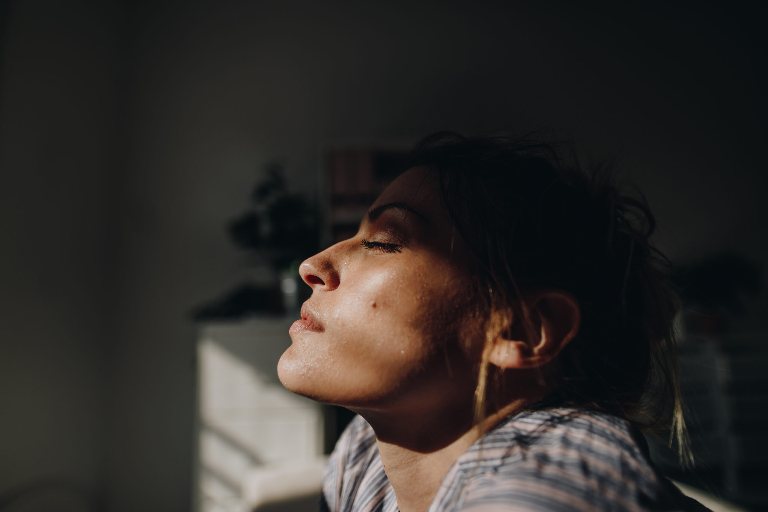 Woman peaceful